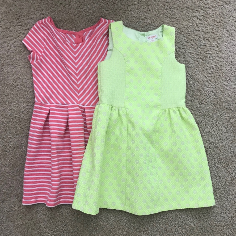 Two bright summer girls dresses! Size small.